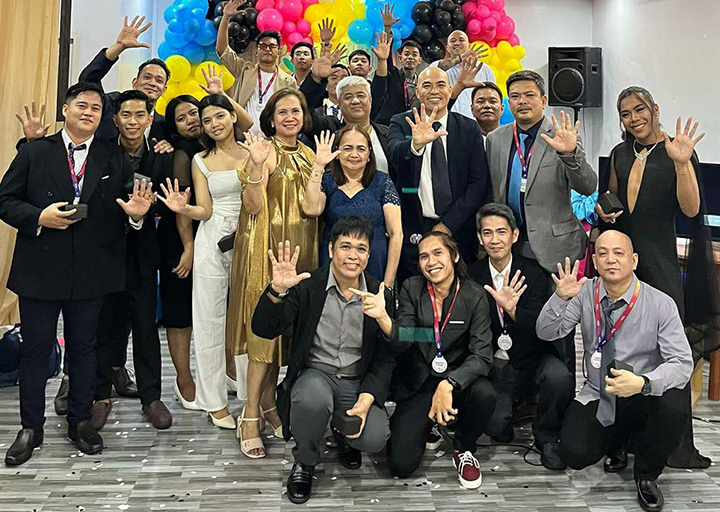 SPCI team celebrating together at a company event